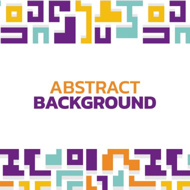Renkli çizgilere sahip arka plan soyut stil mozaik düz tasarımı şekillendirir.