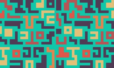 Renkli çizgilere sahip arka plan soyut stil mozaik düz tasarımı şekillendirir.