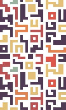 Renkli çizgilere sahip arka plan soyut stil mozaik düz tasarımı şekillendirir.