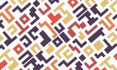 Renkli çizgilere sahip arka plan soyut stil mozaik düz tasarımı şekillendirir.