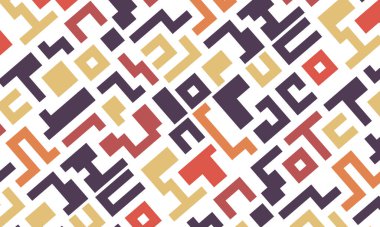 Renkli çizgilere sahip arka plan soyut stil mozaik düz tasarımı şekillendirir.