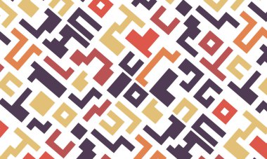 Renkli çizgilere sahip arka plan soyut stil mozaik düz tasarımı şekillendirir.