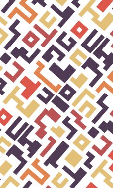 Renkli çizgilere sahip arka plan soyut stil mozaik düz tasarımı şekillendirir.