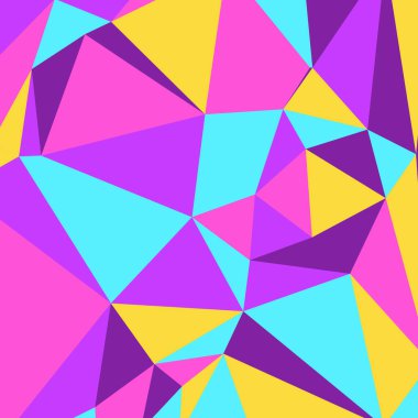 Soyut geometrik arkaplan ve renkli çokgenler. Üçgen çokgenler.