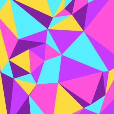 Soyut geometrik arkaplan ve renkli çokgenler. Üçgen çokgenler.