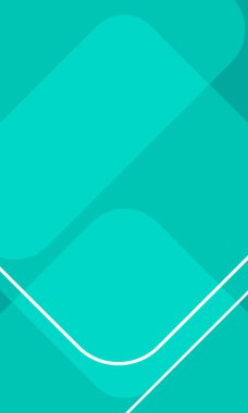 Turkuaz yeşil soyut arkaplan. Dinamik şekiller kompozisyonu. Sancaklar, sunum şablonları ve sosyal medya için vektör illüstrasyonu.