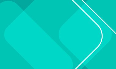 Turkuaz yeşil soyut arkaplan. Dinamik şekiller kompozisyonu. Sancaklar, sunum şablonları ve sosyal medya için vektör illüstrasyonu.