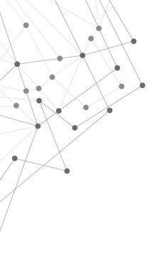Soyut geometrik arkaplan ve noktaları ve çizgileri birleştiren web sitesi başlığı veya afiş tasarımı. Genel ağ bağlantısı. Metnin için pleksus arkaplanı ve alanı olan dijital teknoloji