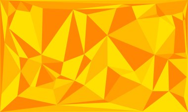 Soyut geometrik arkaplan, sarıdan turuncuya çokgenler. Üçgen çokgenler.