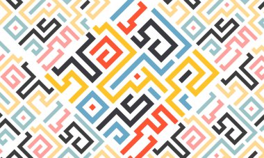 Renkli çizgili, kusursuz vektör kalıpları. Soyut dikişsiz desen, geometrik arkaplan, basit stil tekstil, afişler, duvar kağıtları, ambalajlar için harika. vektör tasarımı.