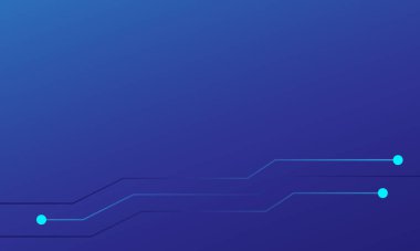 Yüksek teknoloji dokusu devre kartı dokusuna sahip soyut mavi arkaplan. Elektronik anakart illüstrasyonu. Vektör illüstrasyonu.