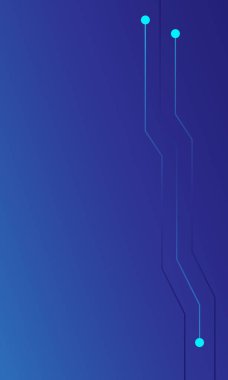 Yüksek teknoloji dokusu devre kartı dokusuna sahip soyut mavi arkaplan. Elektronik anakart illüstrasyonu. Vektör illüstrasyonu.