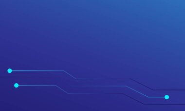 Yüksek teknoloji dokusu devre kartı dokusuna sahip soyut mavi arkaplan. Elektronik anakart illüstrasyonu. Vektör illüstrasyonu.