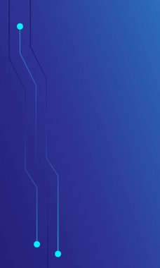 Yüksek teknoloji dokusu devre kartı dokusuna sahip soyut mavi arkaplan. Elektronik anakart illüstrasyonu. Vektör illüstrasyonu.