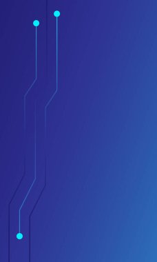 Yüksek teknoloji dokusu devre kartı dokusuna sahip soyut mavi arkaplan. Elektronik anakart illüstrasyonu. Vektör illüstrasyonu.