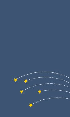 Kayan yıldız arkaplanı basit düz resimleme