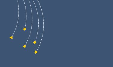 Kayan yıldız arkaplanı basit düz resimleme