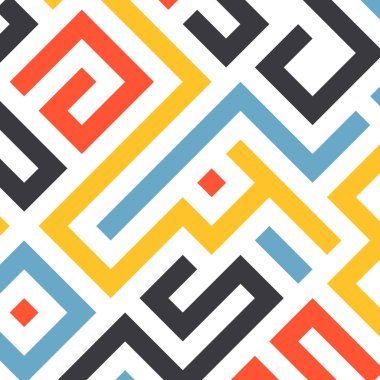 Renkli çizgilere sahip arka plan soyut mozaik düz kare tasarımı şekillendirir.