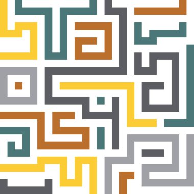 Renkli çizgilere sahip arka plan soyut mozaik düz kare tasarımı şekillendirir.