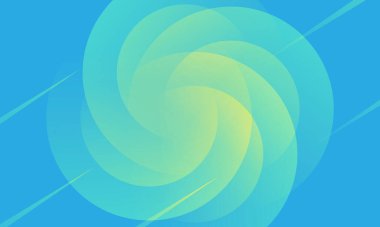 Mavi gradyan soyut arkaplan. Sarı daire dairesel şekiller bileşim uzayını oluşturur. Arka plan için uygun, iniş sayfası, duvar kağıdı, ev ekranı, tema. vektör 10