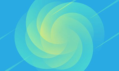 Mavi gradyan soyut arkaplan. Sarı daire dairesel şekiller bileşim uzayını oluşturur. Arka plan için uygun, iniş sayfası, duvar kağıdı, ev ekranı, tema. vektör 10