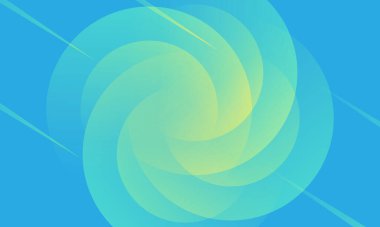 Mavi gradyan soyut arkaplan. Sarı daire dairesel şekiller bileşim uzayını oluşturur. Arka plan için uygun, iniş sayfası, duvar kağıdı, ev ekranı, tema. vektör 10