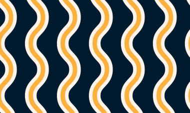 Kusursuz dalga deseni, elle çizilmiş deniz vektörü arka planı. Dalgalı sahil baskısı, kıvırcık grunge boya çizgileri, suluboya çizgiler.