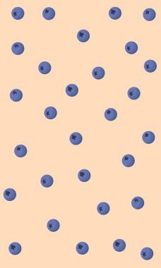 Yaban mersinleri pürüzsüz desen. Böğürtlenler izole. Orijinal düz çizim. Düz çizgi film biçimi.