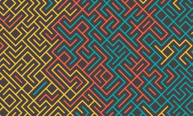 Arka planda dikişsiz çizgi teknolojisi kahverengi renkte soyut. İç Dokular