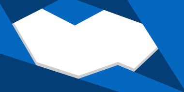 Soyut geometrik şekiller arka plan. Mavi ve beyaz. Katlanmış kağıt. İş ve Tanıtım afişi şablonu