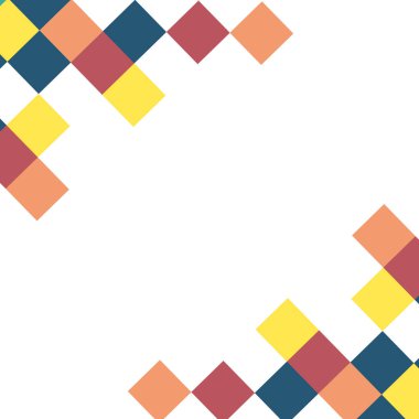 Soyut renkli mozaik arka plan. Kare şeklinde bir bulmaca. Kopyala ve negatif boşluk