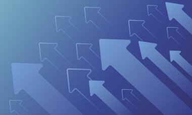 İş okları koyu mavi arka planda büyüme çizgisi devre teknolojisini arttırıyor. İş yatırımından başarıya. finansal veri grafiği stratejisi. Piyasa grafiği kar parası. Vektör illüstrasyonu yüksek teknoloji.