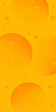 Peynir desenli arka plan. Turuncu sarı peynir. Çember şekilleri