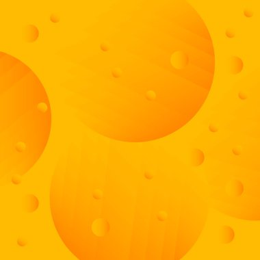 Peynir desenli arka plan. Turuncu sarı peynir. Çember şekilleri