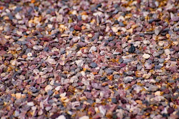 stock image Different color gravel ground background or abstract.