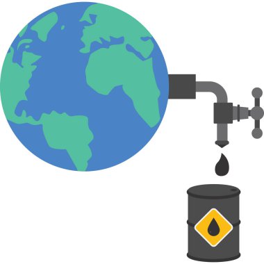 Bir damla petrollü toprak musluğu ya da musluk. Petrol sondajı, yatırım dünyası. Para kaynağı, pasif gelir kavramı.