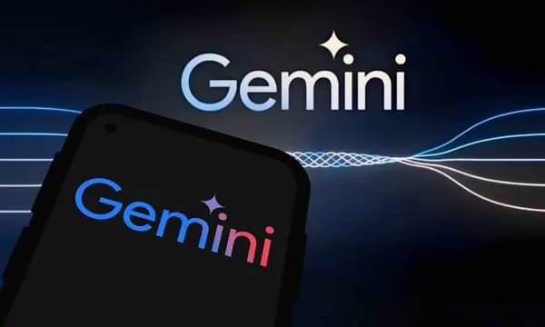Chittagong, Bangladeş - 07 Eylül 2024: Google Gemini büyük dil modeli Logosu akıllı telefonda gösterilir.