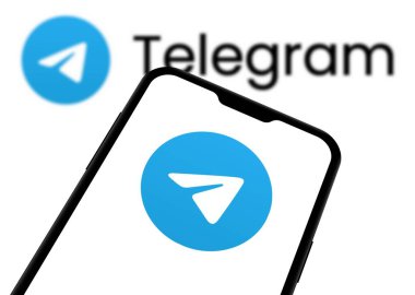 Chittagong, Bangladesh- 28 September 2024: Telegram Logo is displayed on smartphone. clipart