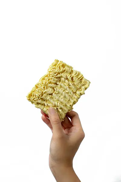 Beyaz arka planda izole edilmiş, kuru bir şekilde el ele tutuşmuş.