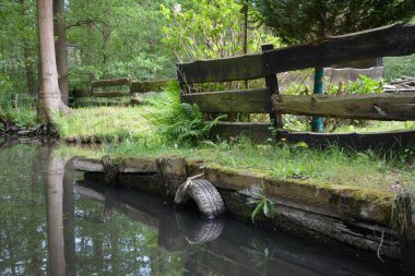 Bu büyüleyici görüntü, Almanya 'nın pitoresk bir bölgesi olan Lubbenau / Spreewald' ın dingin güzelliğini yansıtıyor. Fotoğrafta yemyeşil sularda salınan sakin bir kanal var. Geleneksel tekneler suyun üzerinde nazikçe yüzüyor. Yoğun orman