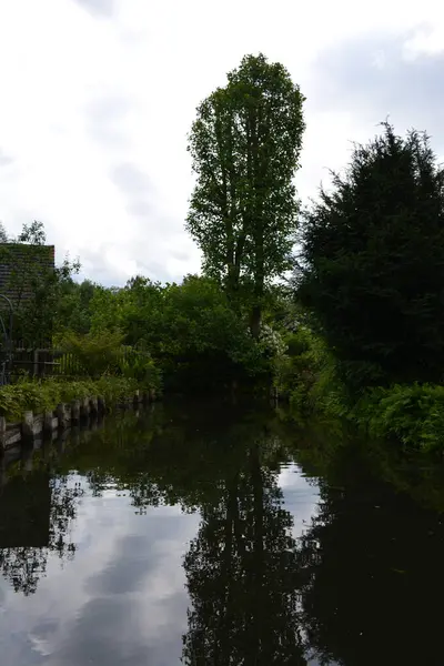 Bu büyüleyici görüntü, Almanya 'nın pitoresk bir bölgesi olan Lubbenau / Spreewald' ın dingin güzelliğini yansıtıyor. Fotoğrafta yemyeşil sularda salınan sakin bir kanal var. Geleneksel tekneler suyun üzerinde nazikçe yüzüyor. Yoğun orman