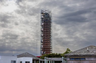Cape Hatteras Deniz Feneri Kuzey Carolina Dış Kıyılarında yenileniyor