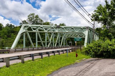 Modern Casselman Nehri Truss Köprüsü 'nün fotoğrafı