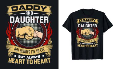 Babalar Günü tişört tasarımı, babamın gömlek tasarımı, mutlu Babalar Günü tişörtü, baba kızı, tipografi tişörtü, kupa tasarım şablonu, babam için hediye. Babamın tişört tasarımı, mutlu baba..