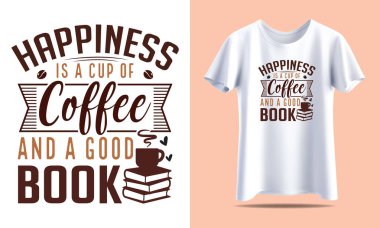 Moda Kahve Aşığı Tişörtü Vektör Tasarımı Kafe hayranları ve Barista için mükemmel