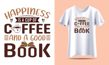 Moda Kahve Aşığı Tişörtü Vektör Tasarımı Kafe hayranları ve Barista için mükemmel