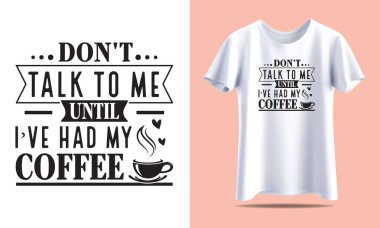 Moda Kahve Aşığı Tişörtü Vektör Tasarımı Kafe hayranları ve Barista için mükemmel