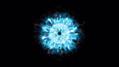 Patlama şok dalgası etkisi ve şeffaf bir arkaplanda farklı dalgalar. Soyut duman patlaması animasyonu. Patlama şok dalgası. Alfa kanalında enerji animasyonunu ateşle. Şablonu Ört.