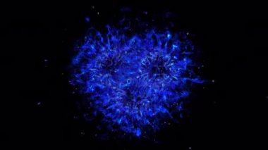 Patlama şok dalgası etkisi ve şeffaf bir arkaplanda farklı dalgalar. Soyut duman patlaması animasyonu. Patlama şok dalgası. Alfa kanalında enerji animasyonunu ateşle. Şablonu Ört.