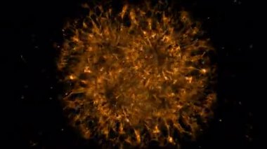 Patlama şok dalgası etkisi ve şeffaf bir arkaplanda farklı dalgalar. Soyut duman patlaması animasyonu. Patlama şok dalgası. Alfa kanalında enerji animasyonunu ateşle. Şablonu Ört.